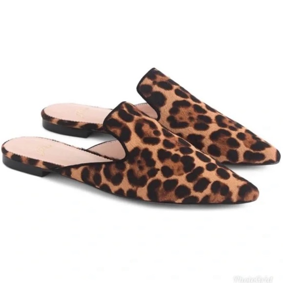 J.Crew Pointed-Toe Slides in Calf Hair - Picture 5 of 6